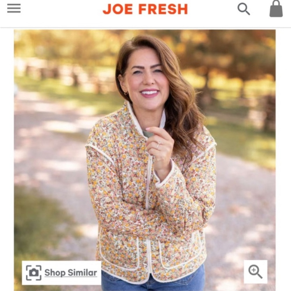 Jillian Harris x Joe Fresh Floral Jacket